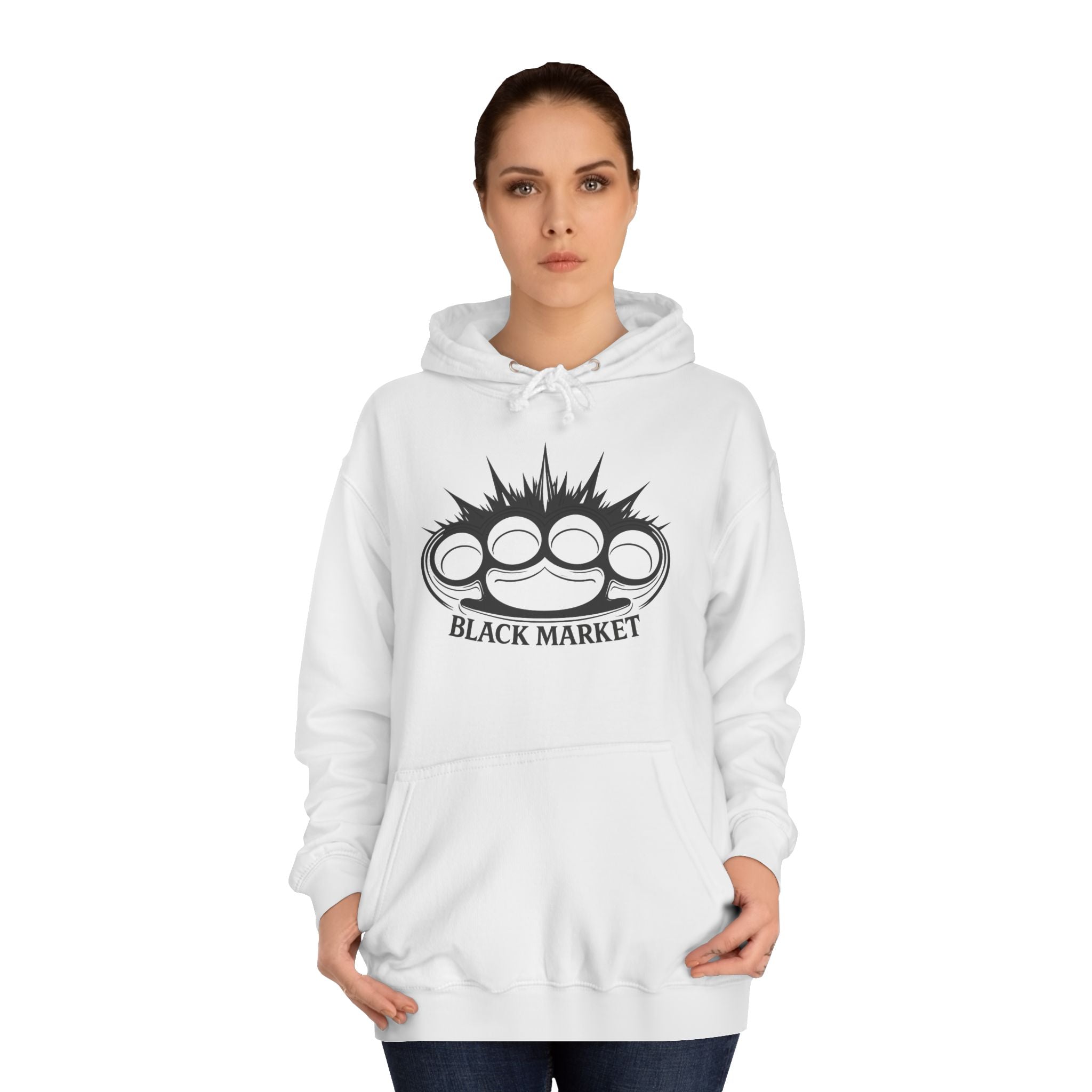 Black Market Knuckle Hoodie — Graphic Streetwear Pullover
